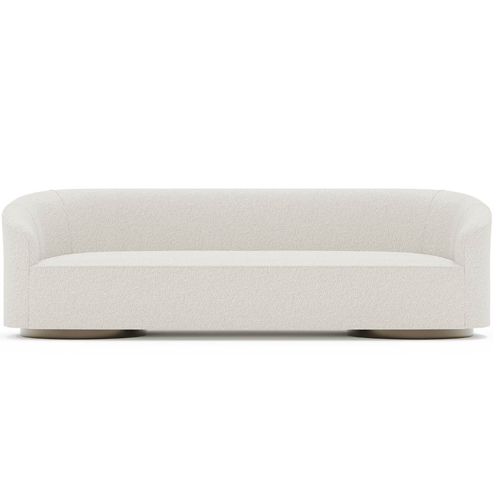  Buy 4/5 Seater Sofa - Bouclé Fabric Upholstery - Treya White 60662 - in the UK