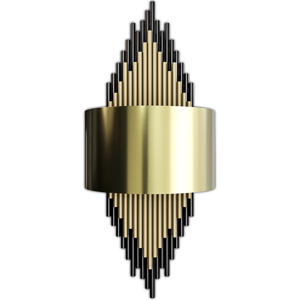  Buy Golden Wall Lamp - Sconde - Heyra Aged Gold 60664 - in the UK