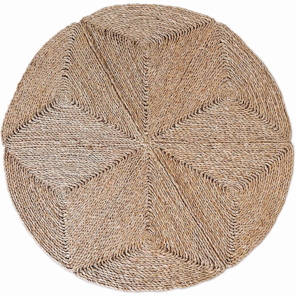  Buy Round Jute Rug - Boho Bali - 120 CM - Ubba Natural 61081 - in the UK