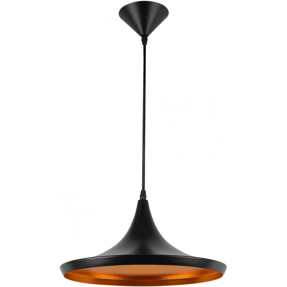  Buy Wide Shade Pendant Lamp - Aluminium Black 22727 - in the UK