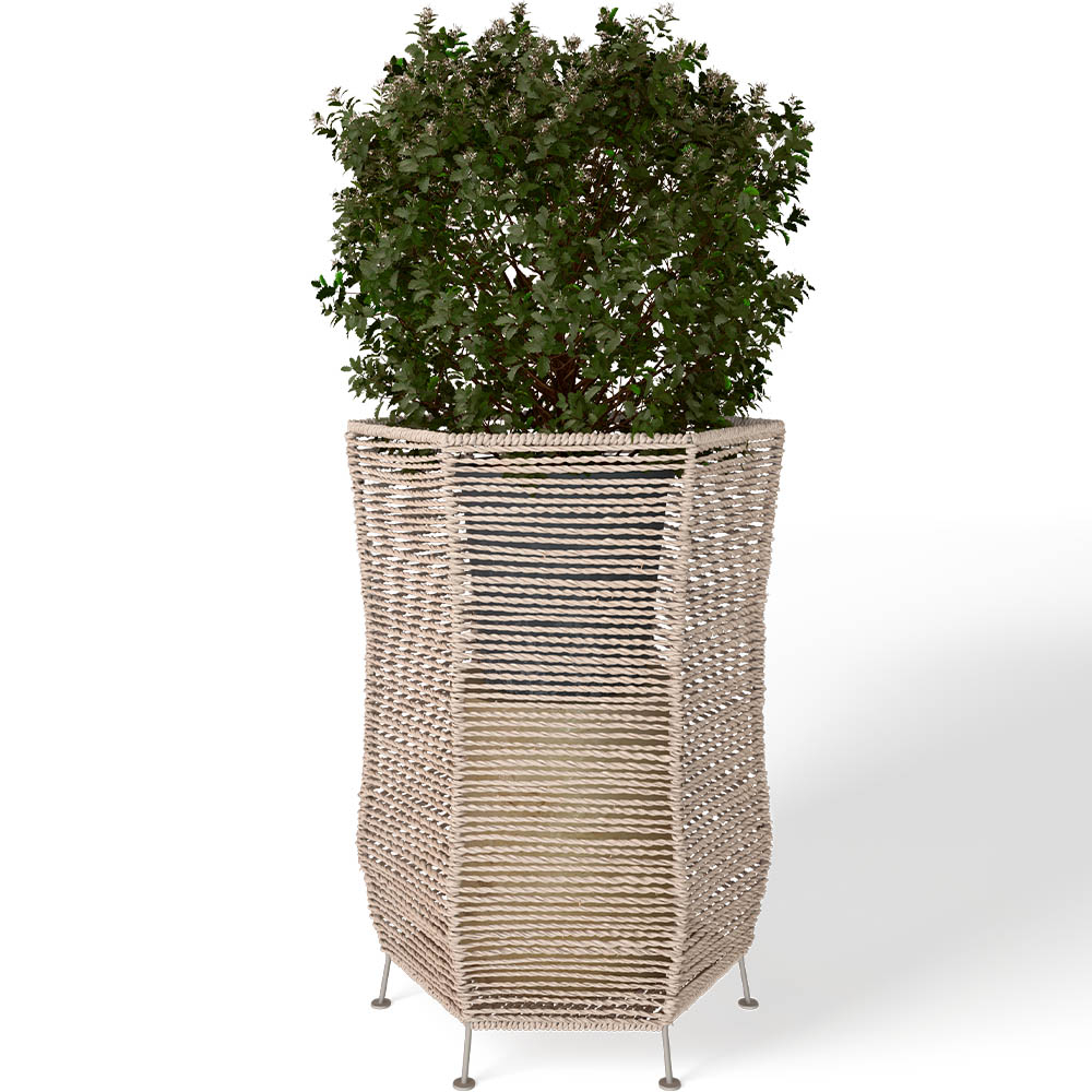  Buy Round Floor Planter - Boho Style - Gremah Natural 61246 - in the UK