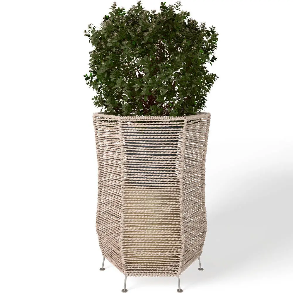  Buy Round Floor Planter - Boho Style - Gremah Natural 61246 - in the UK