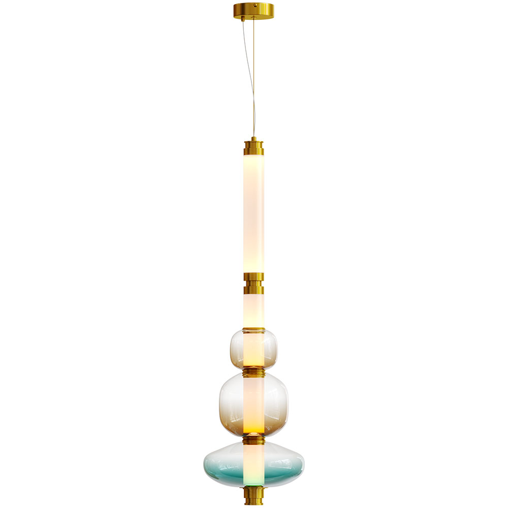  Buy Crystal Pendant Lamp - LED - Greya Blue 61254 - in the UK