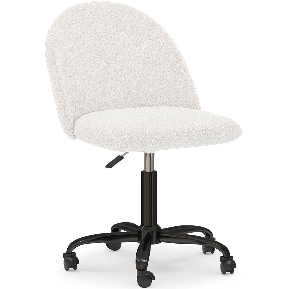  Buy Upholstered Office Chair - Bouclé - Bennett White 61271 - in the UK