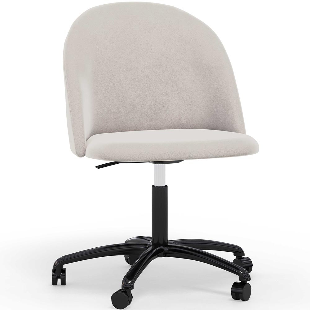  Buy Upholstered Office Chair - Velvet - Bennet Beige 61272 - in the UK