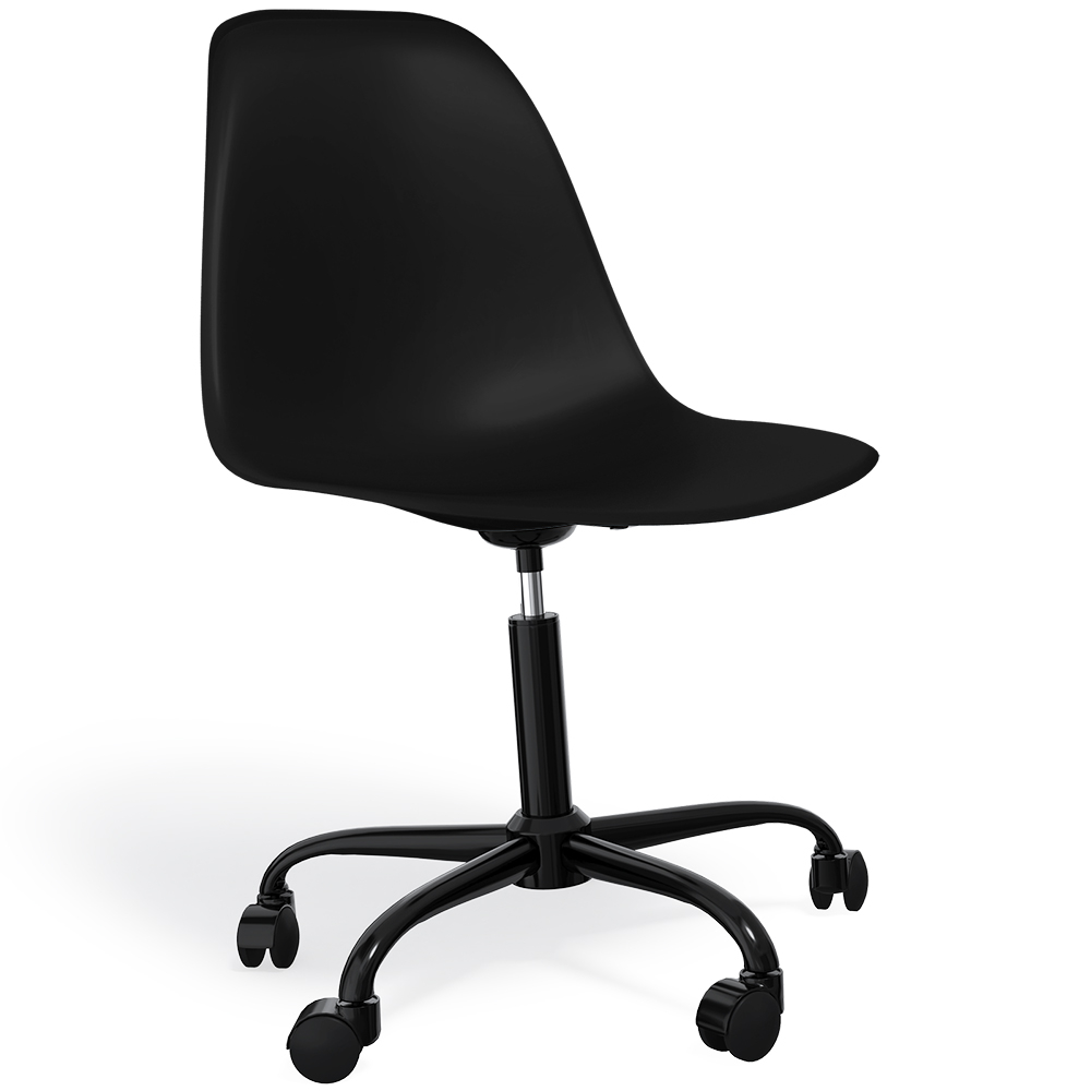  Buy Office Chair with Armrests - Wheeled Desk Chair - Black Brielle Frame Black 61268 - in the UK