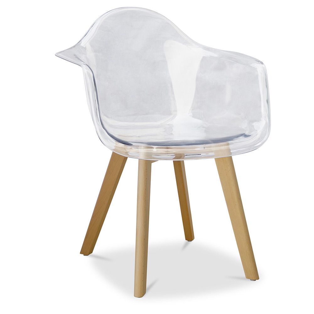  Buy Premium Design Dawood chair Grey transparent 58594 - in the UK