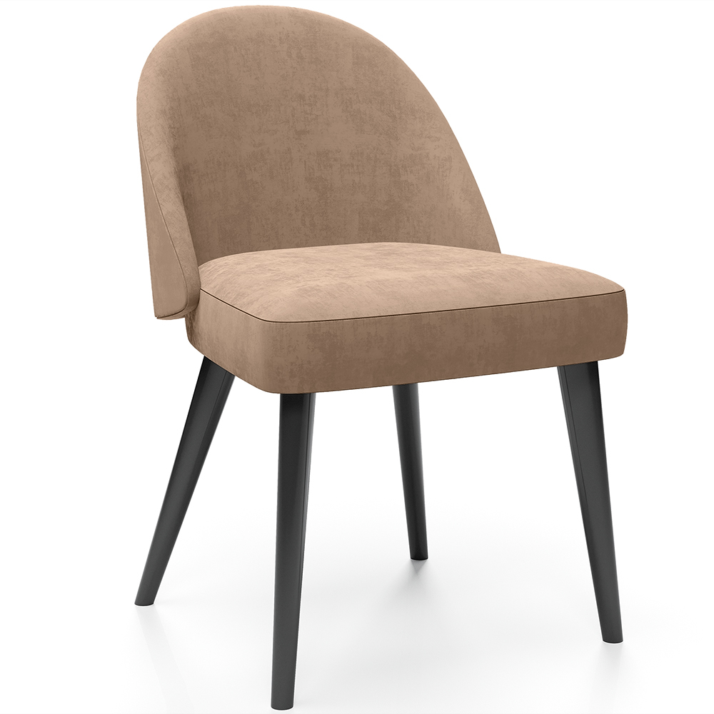  Buy Dining Chair - Upholstered in Velvet - Percin Cream 61050 - in the UK