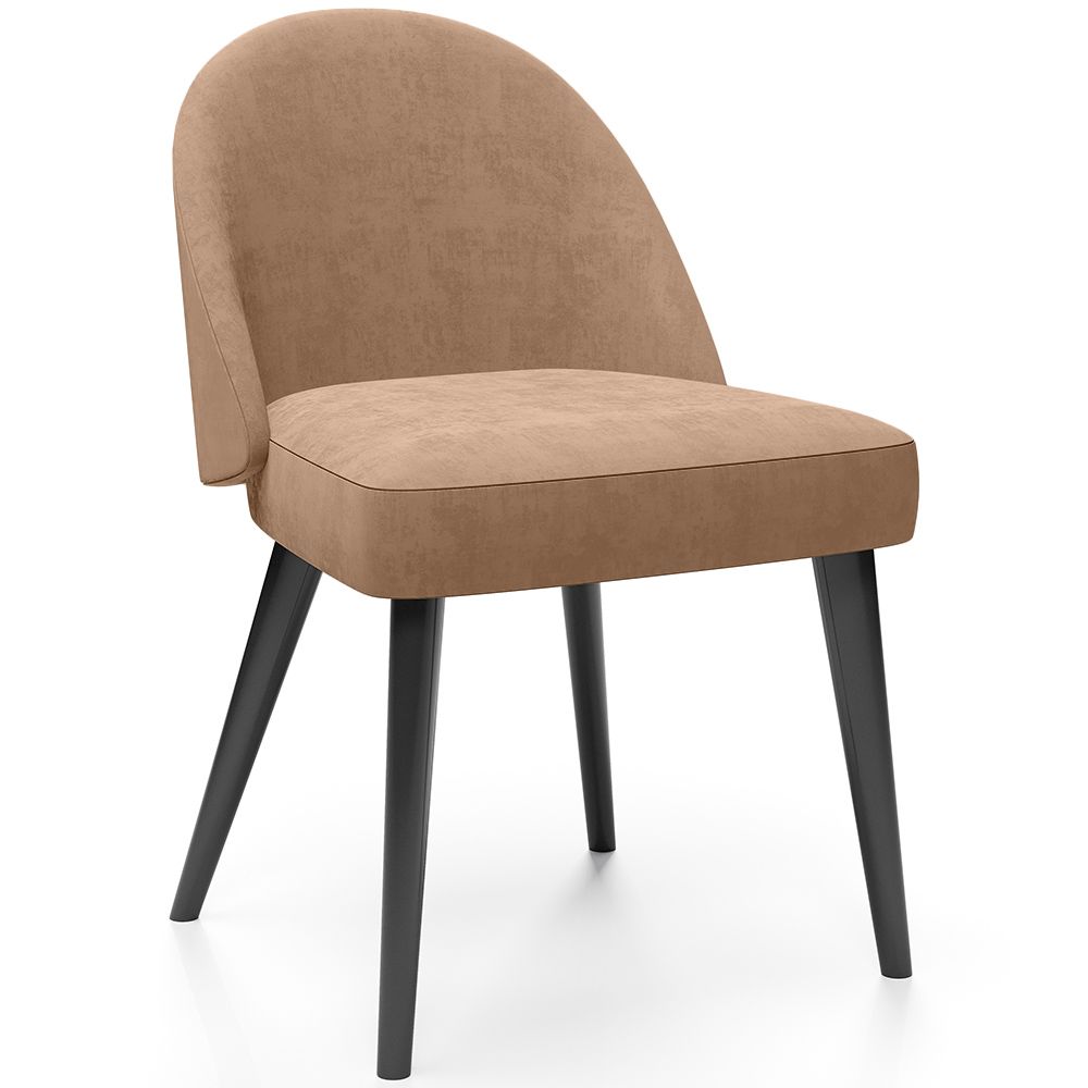 Buy Dining Chair - Upholstered in Velvet - Percin Cream 61050 - in the UK