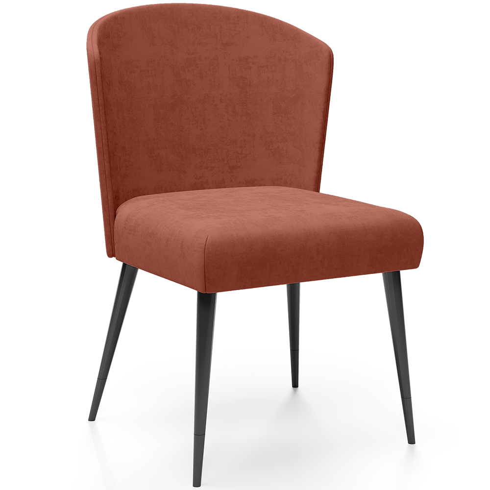  Buy Dining Chair - Upholstered in Velvet - Yerne Brick 61052 - in the UK