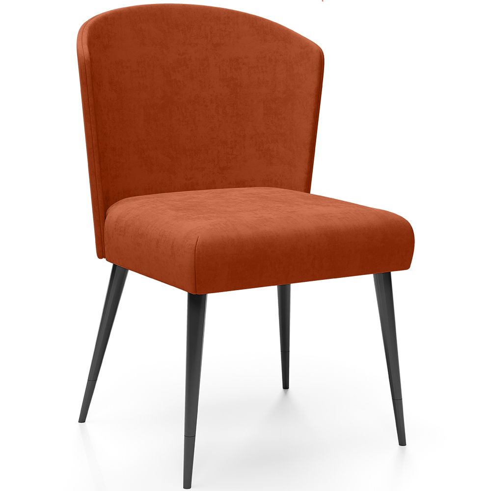  Buy Dining Chair - Upholstered in Velvet - Yerne Brick 61052 - in the UK