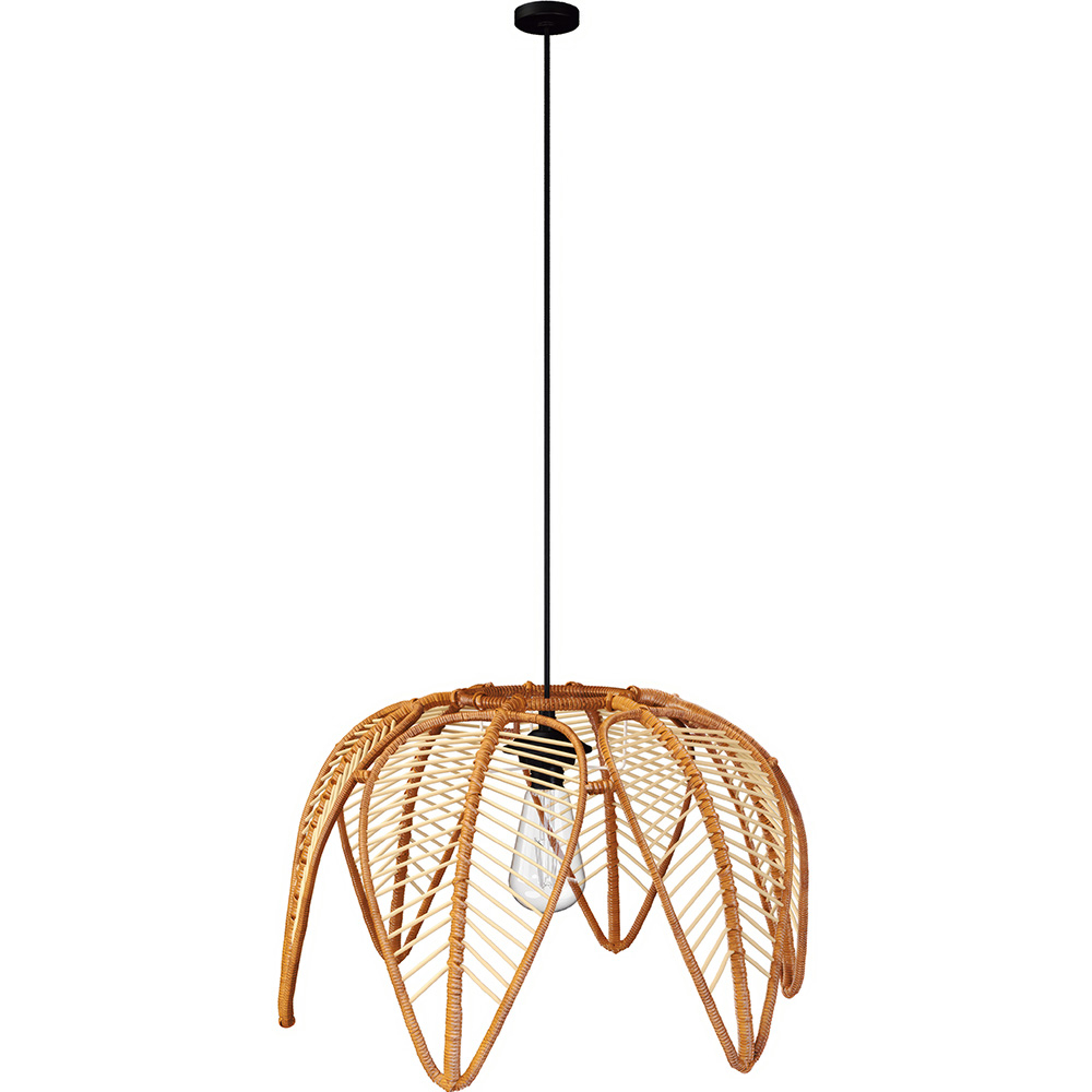  Buy Rattan Ceiling Lamp - Boho Bali Style - Heyma Natural 61311 - in the UK