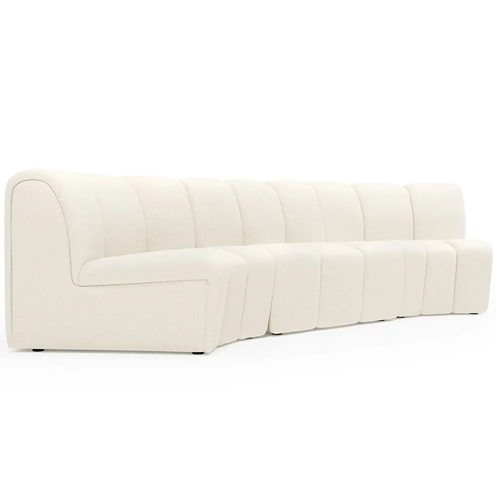  Buy Modular Sofa - Upholstered in Bouclé - 3 Modules  - Barkleyn White 61309 - in the UK