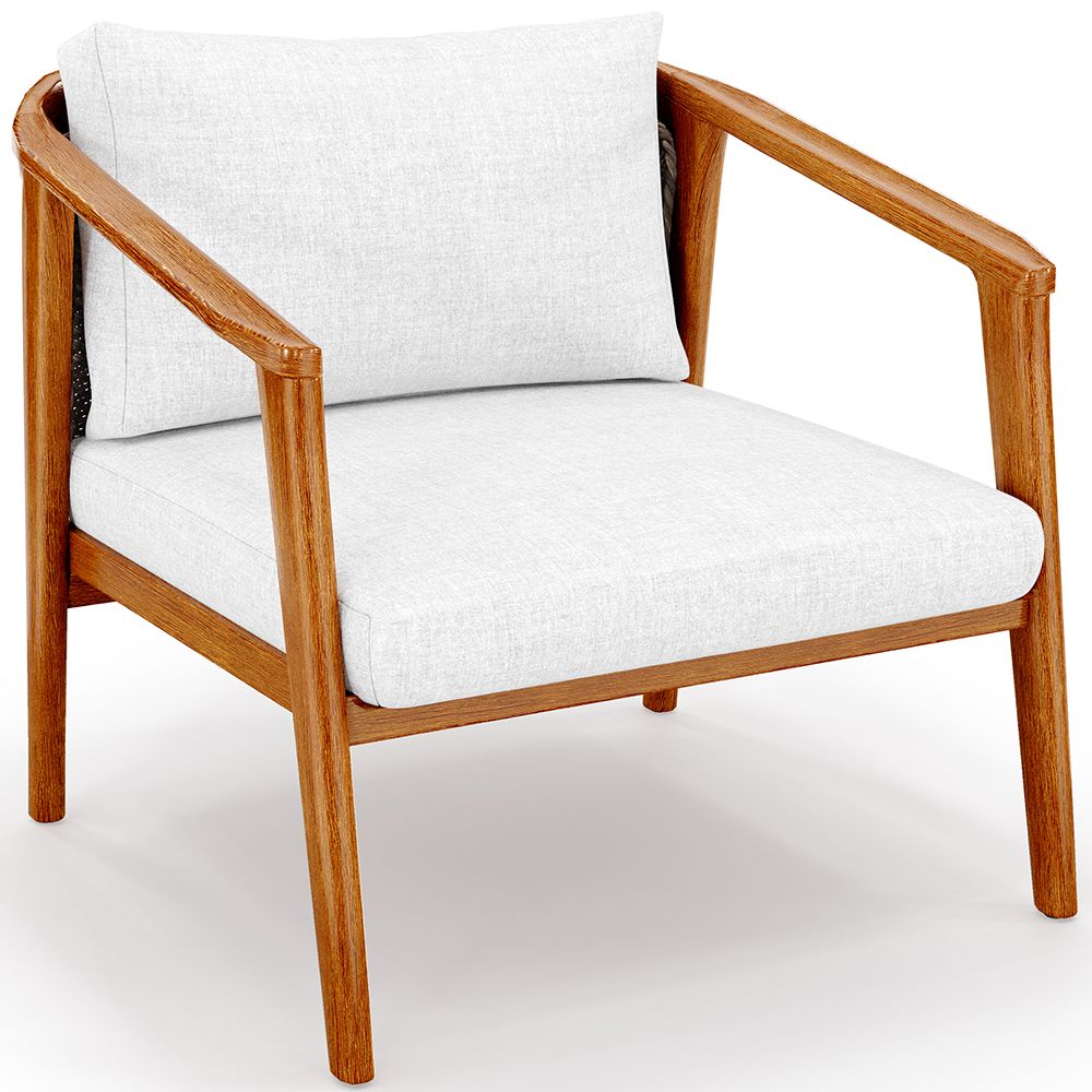  Buy Outdoor Teak Wood Armchair - Aran Natural 61325 - in the UK