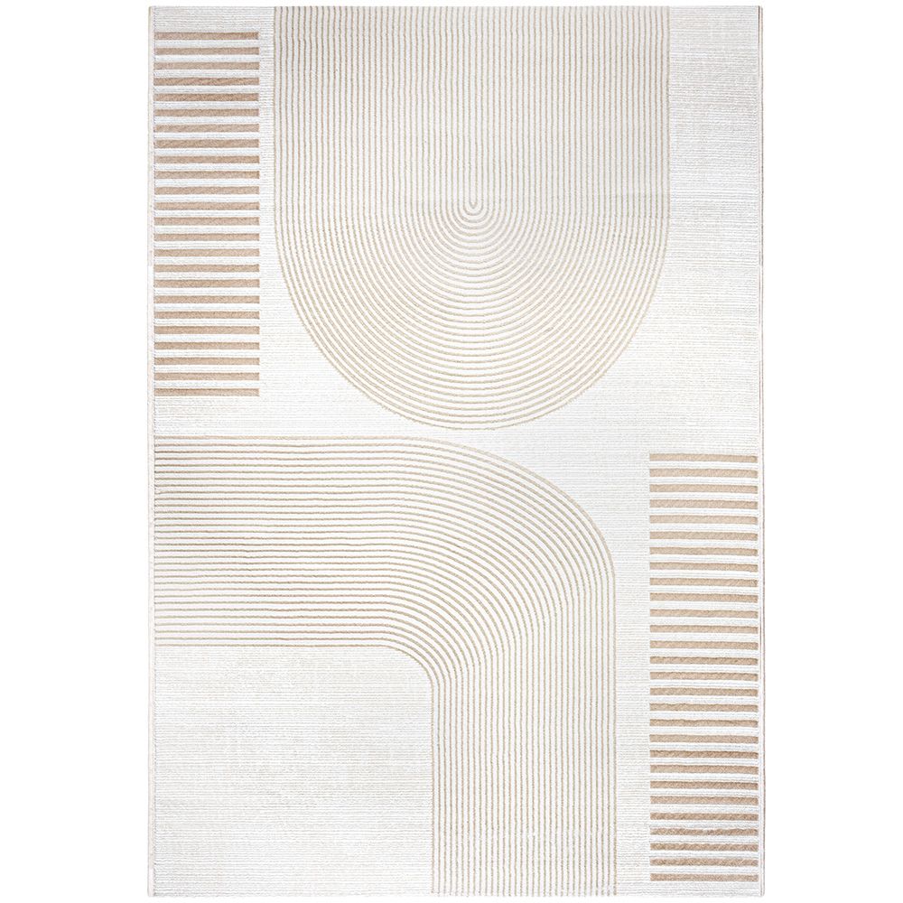 Buy Rug Large Contemporary Modern Design - Beige (290x200 cm) - Zesa Beige 61352 - in the UK