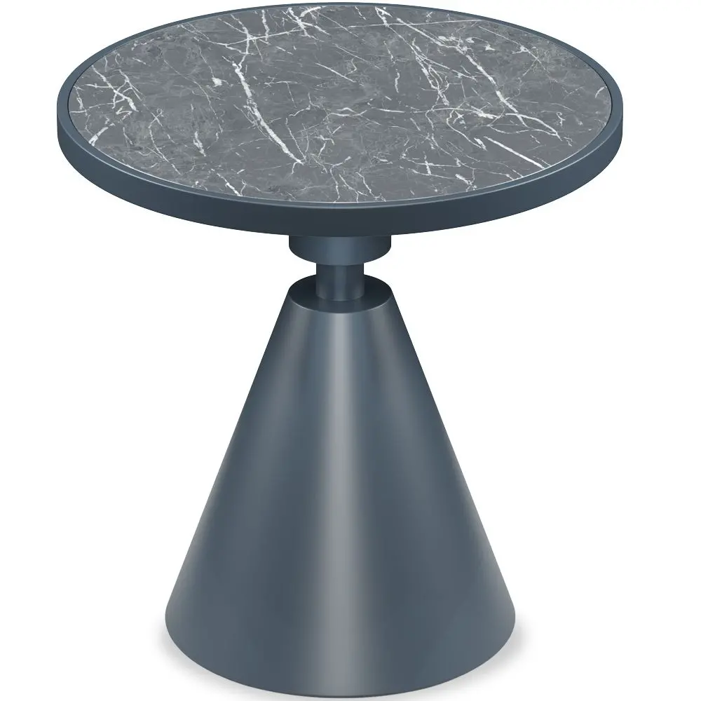  Buy Metal and Slate Side Table - Randall  Grey 61464 - in the UK