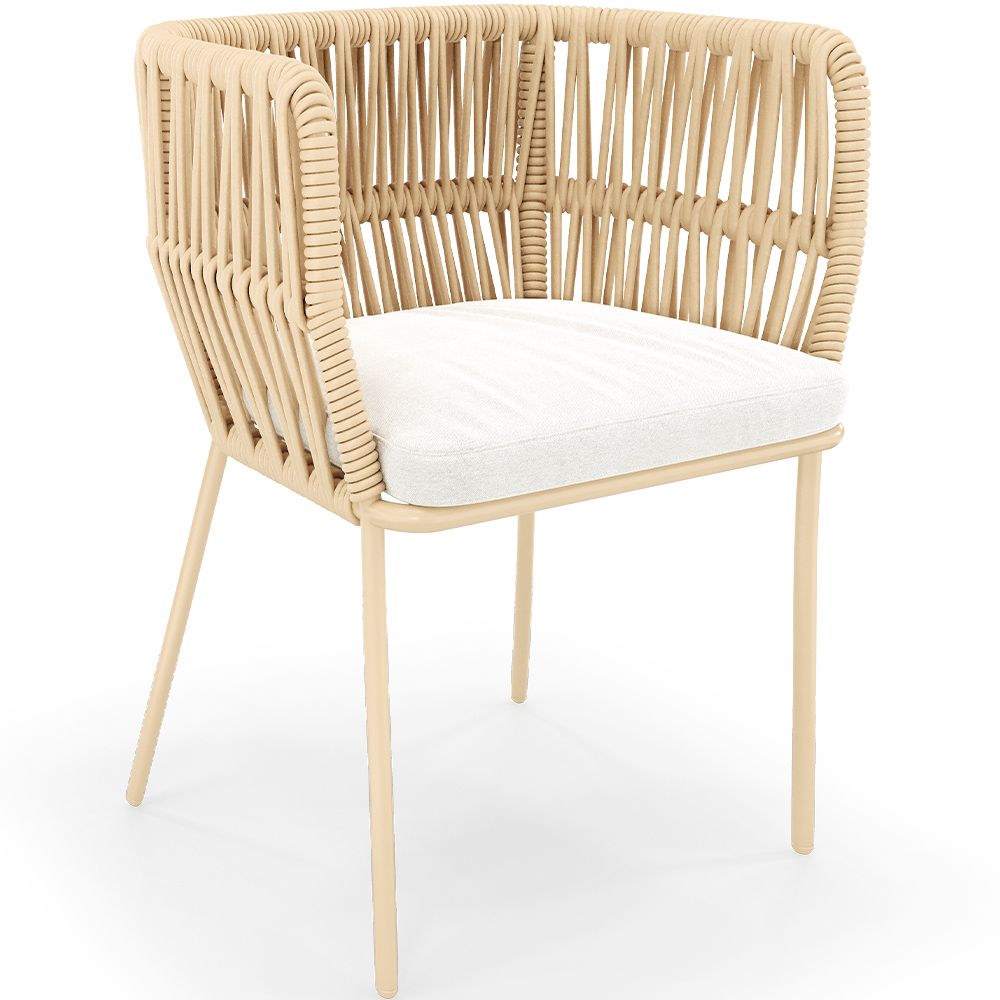  Buy Beige Outdoor Chair - Rope - Dexter Beige 61469 - in the UK