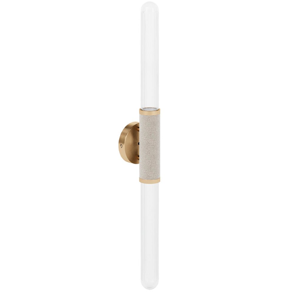  Buy LED Wall Lamp Tube in Metal and Glass - Vintage - Wida Brass 61337 - in the UK