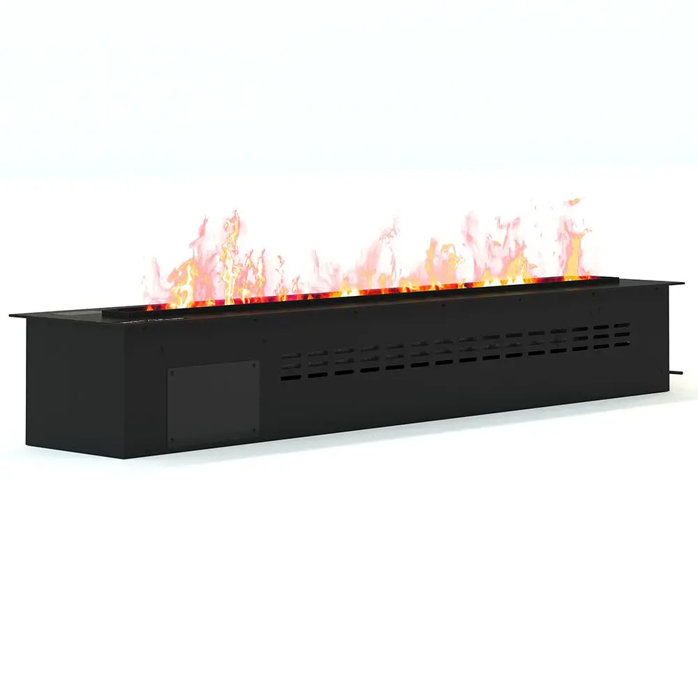  Buy Decorative Electric Fireplace with Water Vapor Flame - 160 cm Black 61527 - in the UK