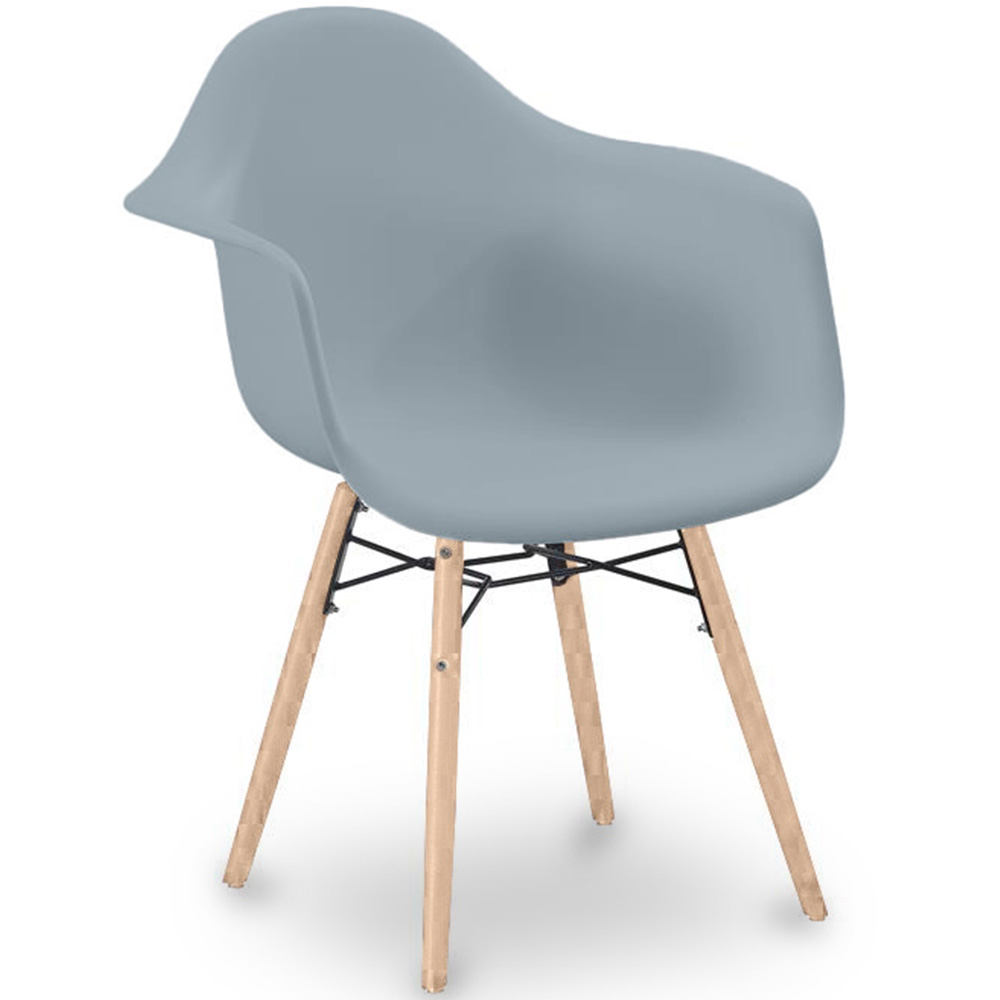  Buy Dining Chair Scandinavian Design - Wooden Legs - Skandiva Light grey 61552 - in the UK