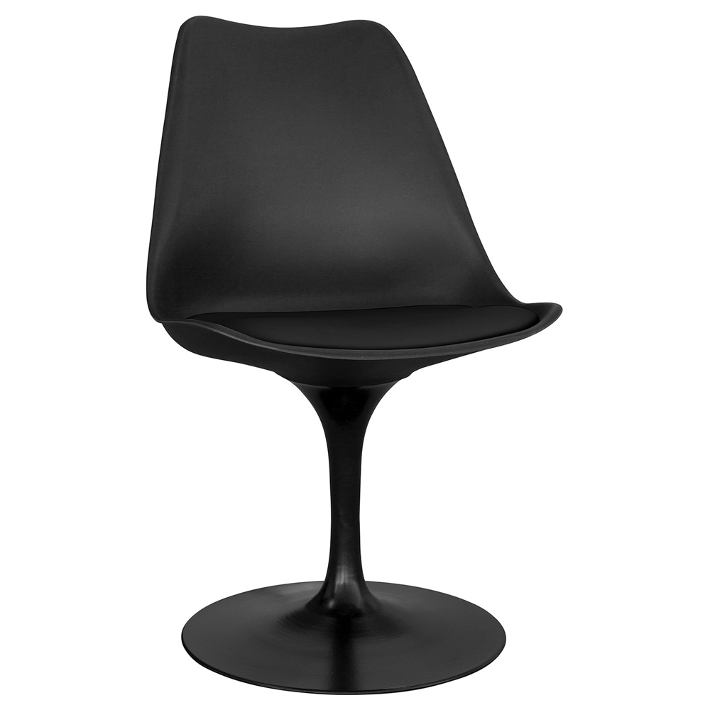  Buy Dining Chair - Black Swivel Chair - Tulipa Black 59159 - in the UK