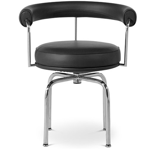  Buy Swivel Chair - Premium Leather Black 13157 - in the UK