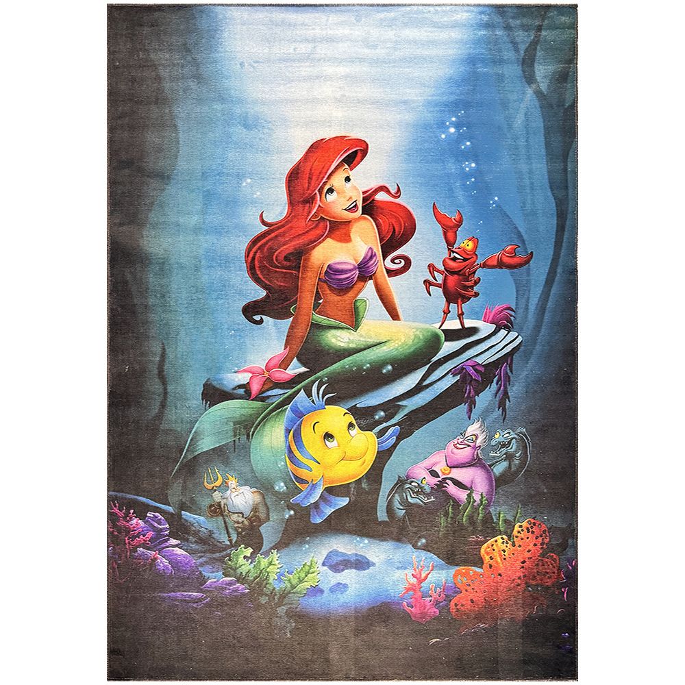  Buy Kids Carpet - (290x200 cm) - Little Mermaid Blue 61430 - in the UK