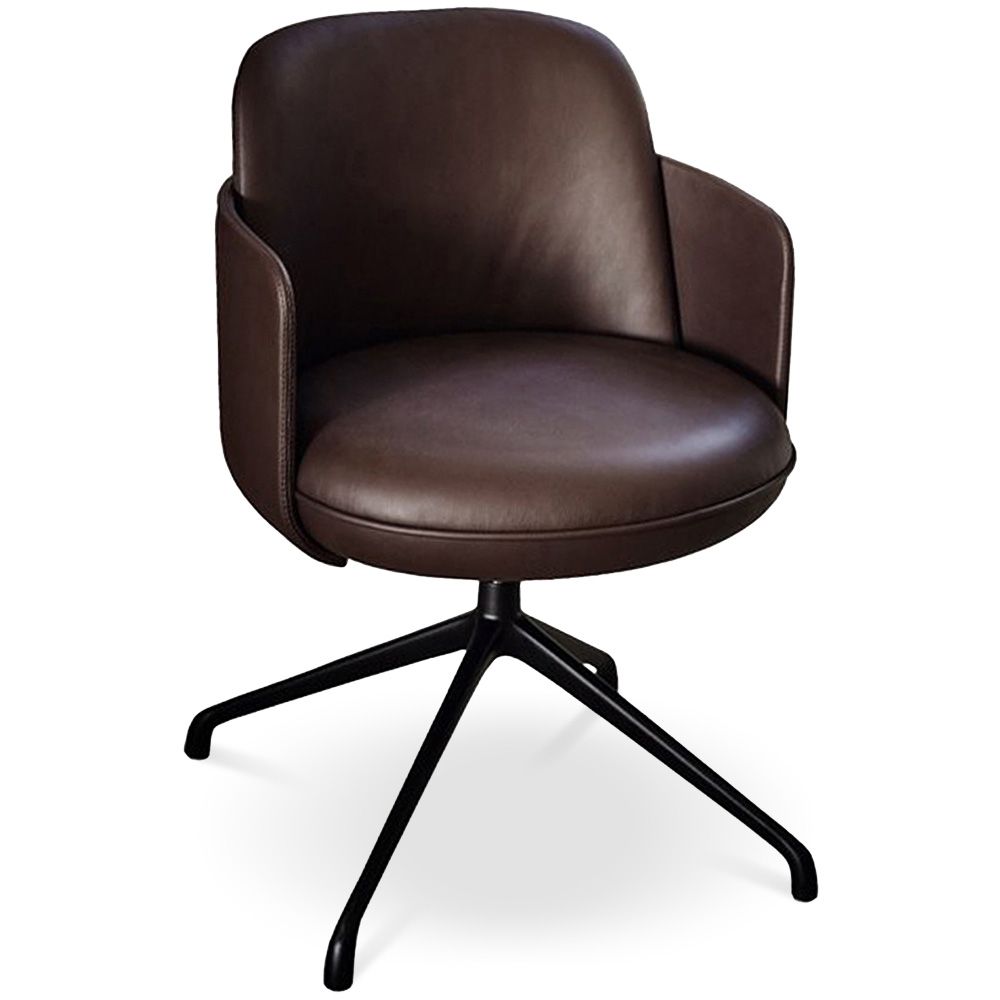  Buy Modern Swivel Armchair with High Comfort - For Restaurants and Exclusive Spaces - Podd Chocolate 61584 - in the UK