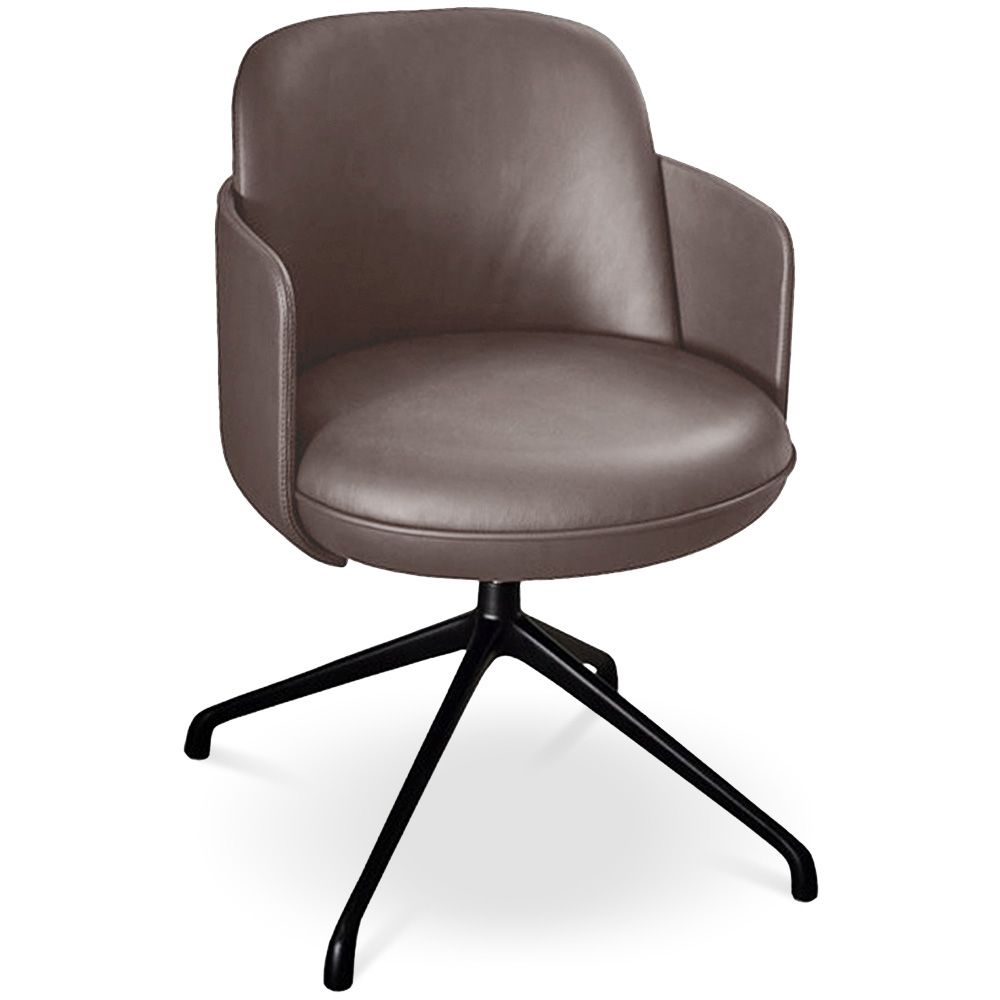  Buy Modern Swivel Armchair with High Comfort - For Restaurants and Exclusive Spaces - Podd Chocolate 61584 - in the UK