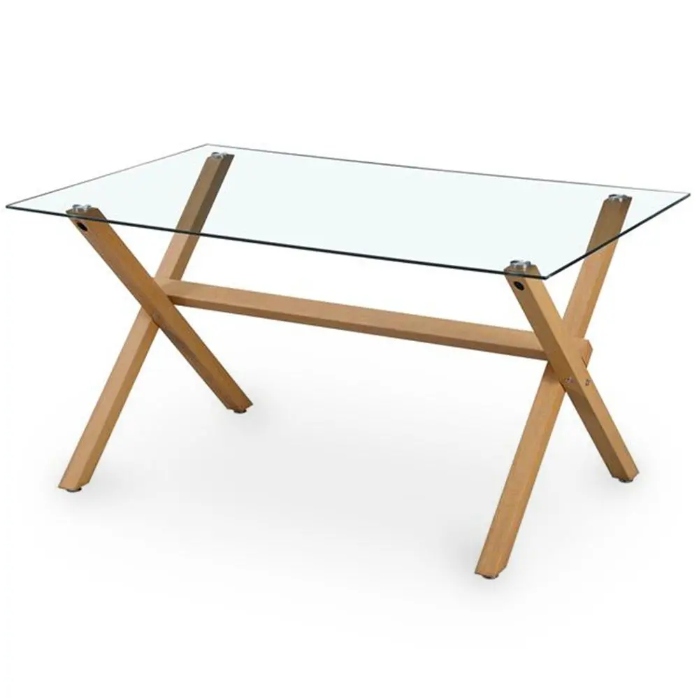  Buy Rectangular Dining Table - Scandinavian Design - 6 Diners - Liona Natural 61603 - in the UK