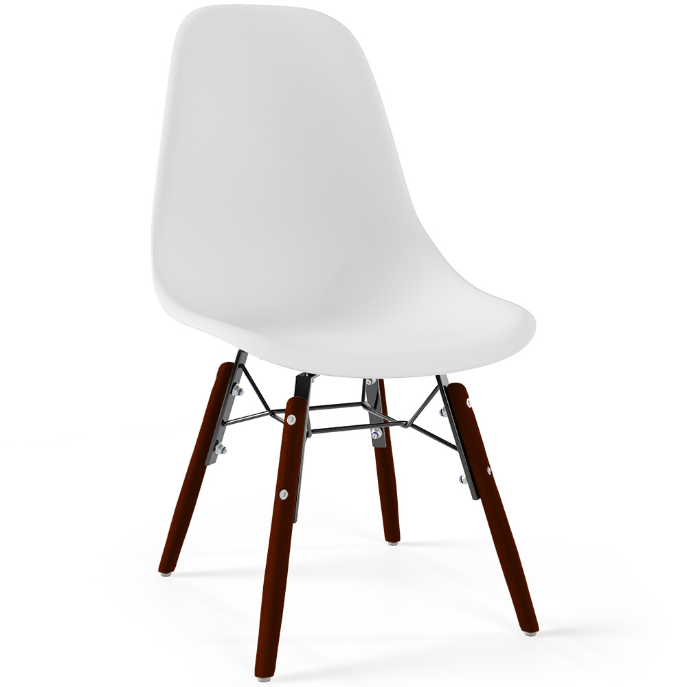  Buy Children chair - Scandinavian design - Dark wooden legs - Lumi White 61699 - in the UK
