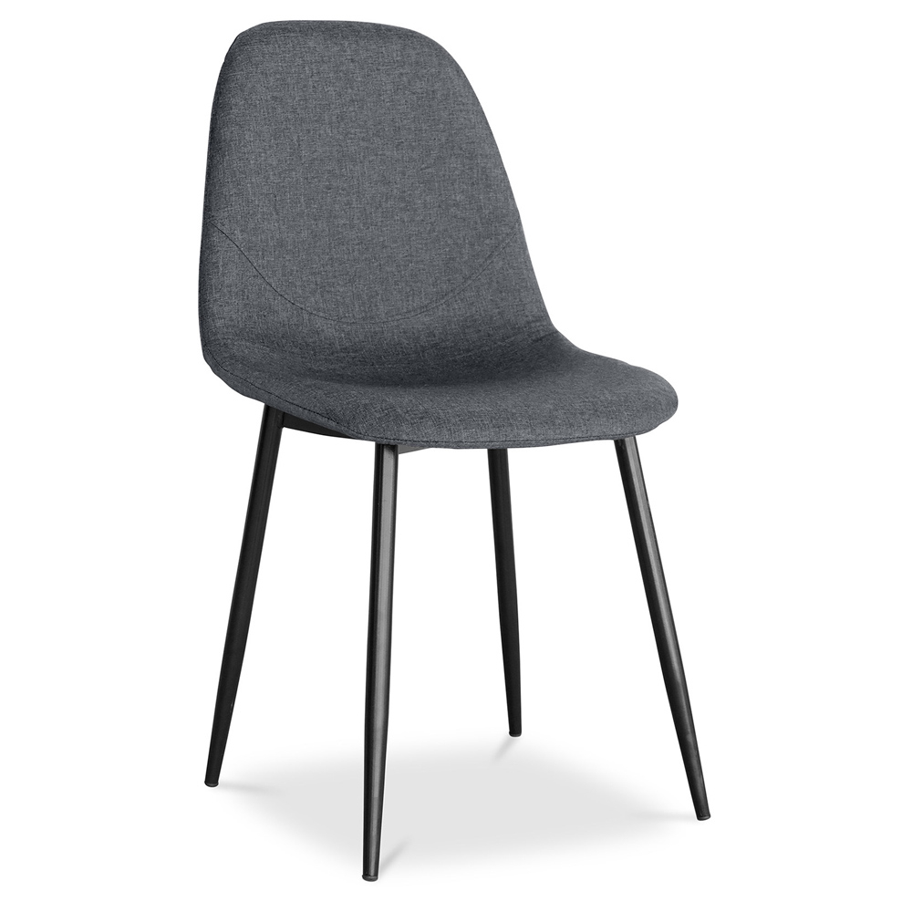  Buy Upholstered fabric dining chair - Fara Grey 59158 - in the UK
