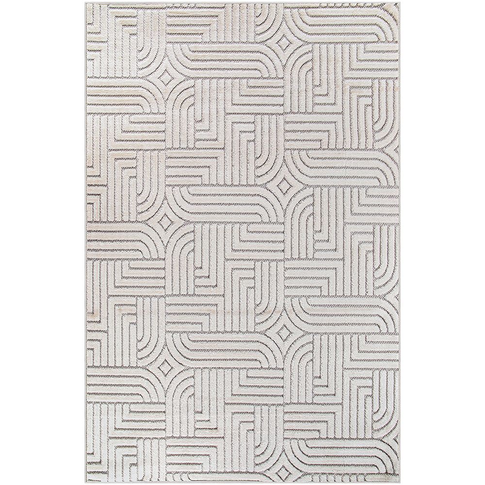  Buy Rug Large Contemporary Modern Design - Beige (160x230 cm) - Thessaly Beige 61714 - in the UK