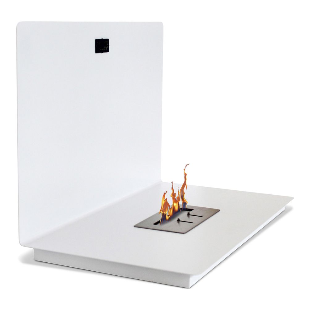  Buy Wall-mounted Ethanol Fireplace - Aluna White 46772 - in the UK