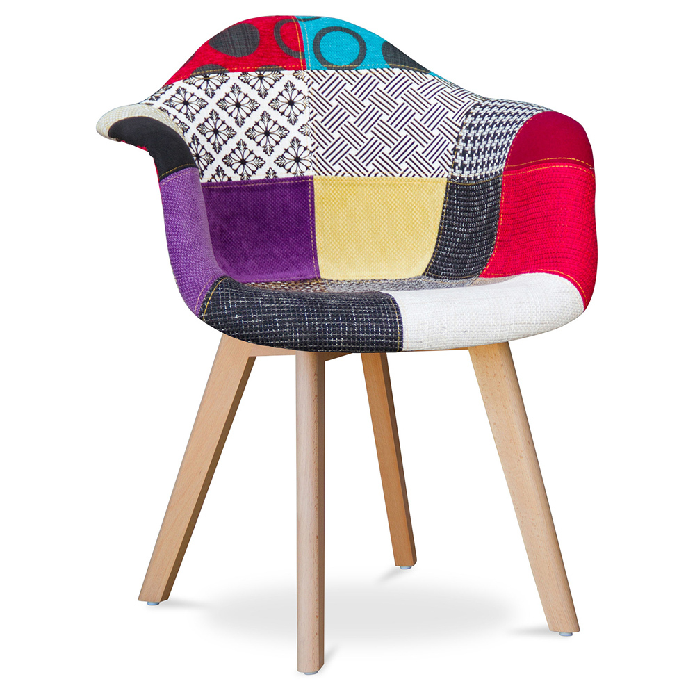  Buy Premium Design Dawood chair - Patchwork Jay Multicolour 59264 - in the UK