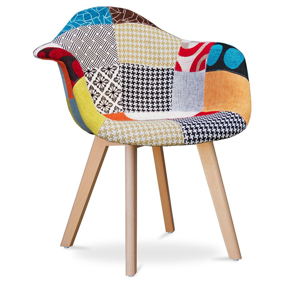  Buy Premium Design Amir chair - Patchwork Amy Multicolour 59265 - in the UK