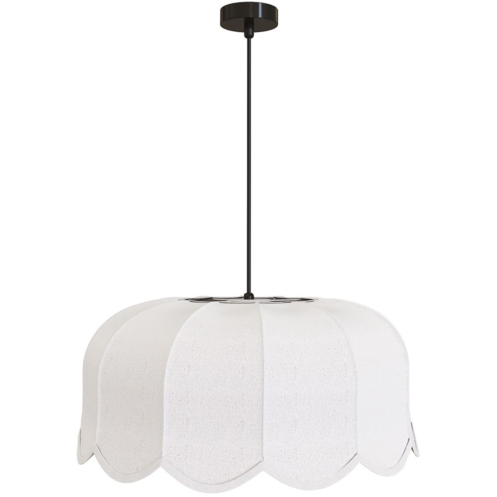  Buy Pendant lamp Beige linen – Natural and timeless style – Drýma Beige 61746 - in the UK