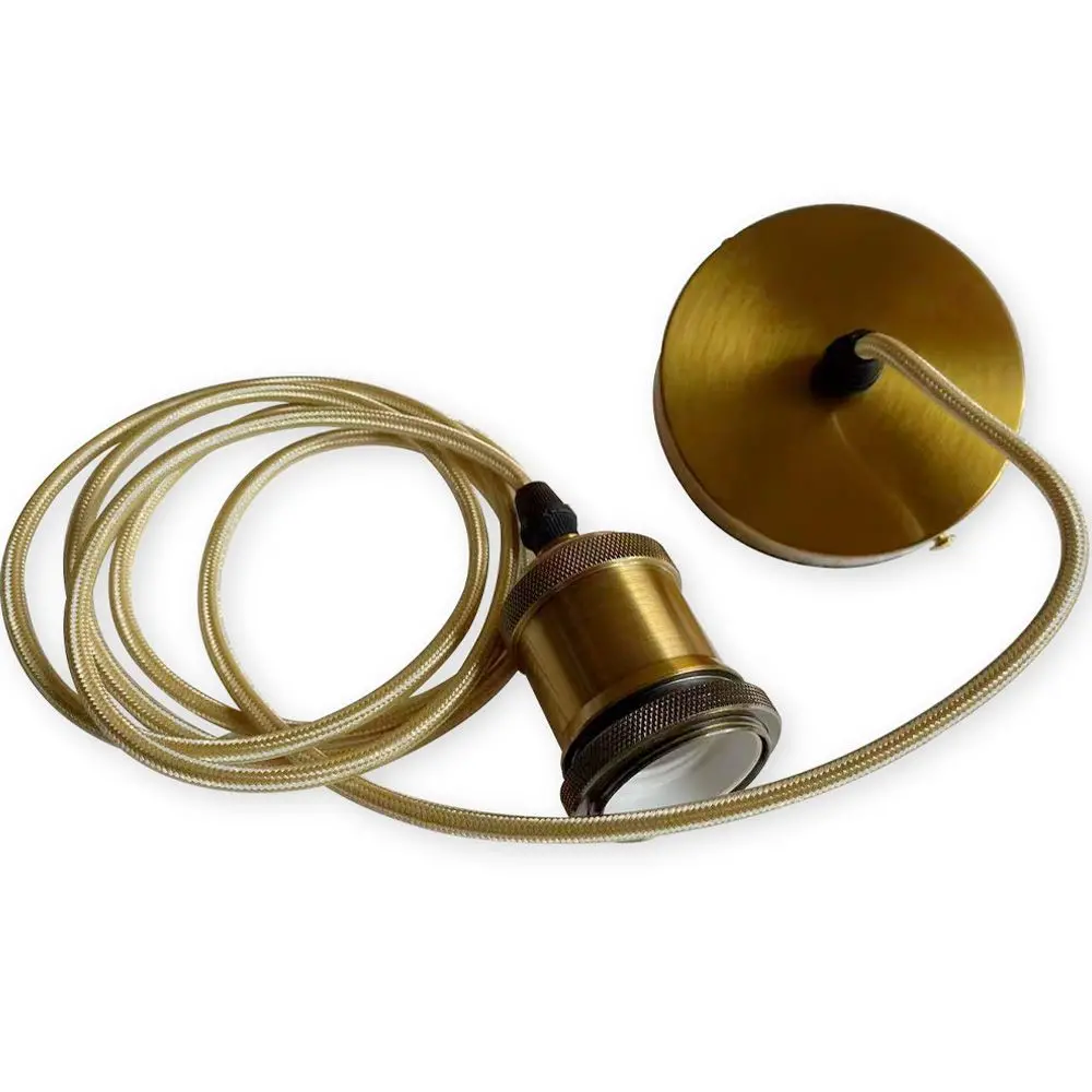  Buy Pendant Lamp Cable in Aged Gold with Adjustable Height - Hylur Gold 61747 - in the UK