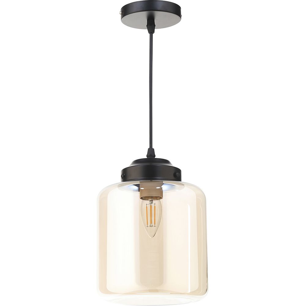  Buy Mikelo pendant lamp - Metal and crystal Black 59331 - in the UK