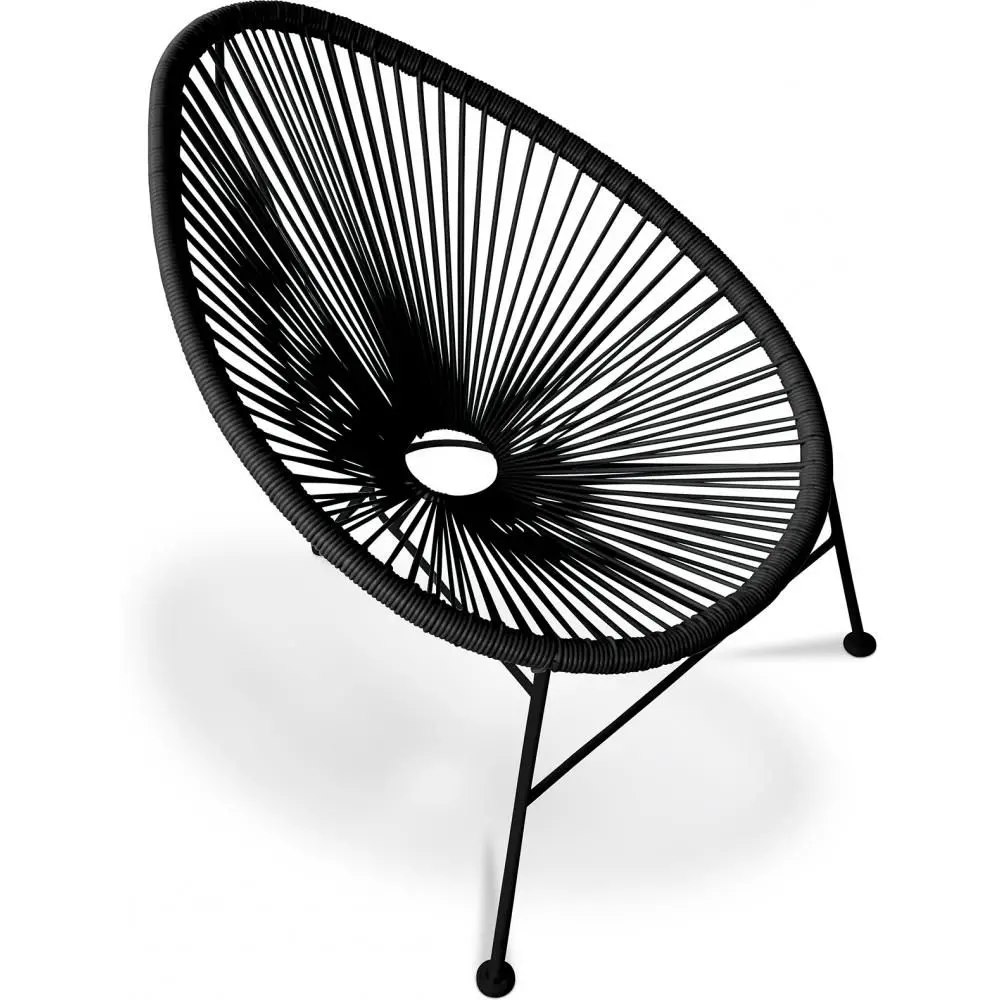 Acapulco Chair - Black Legs - Black