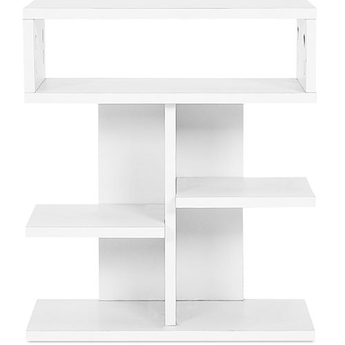  Buy Scandinavian style low shelf with 5 compartments - Wood White 59644 - in the UK