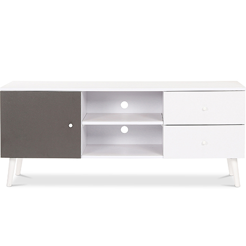  Buy Wooden TV Stand - Scandinavian Design - Britta  Grey 59655 - in the UK