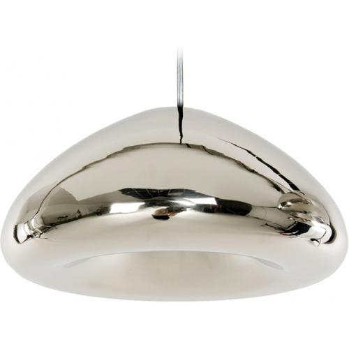  Buy Empty Pendant Lamp - 30cm - Chromed Metal Silver 58221 - in the UK