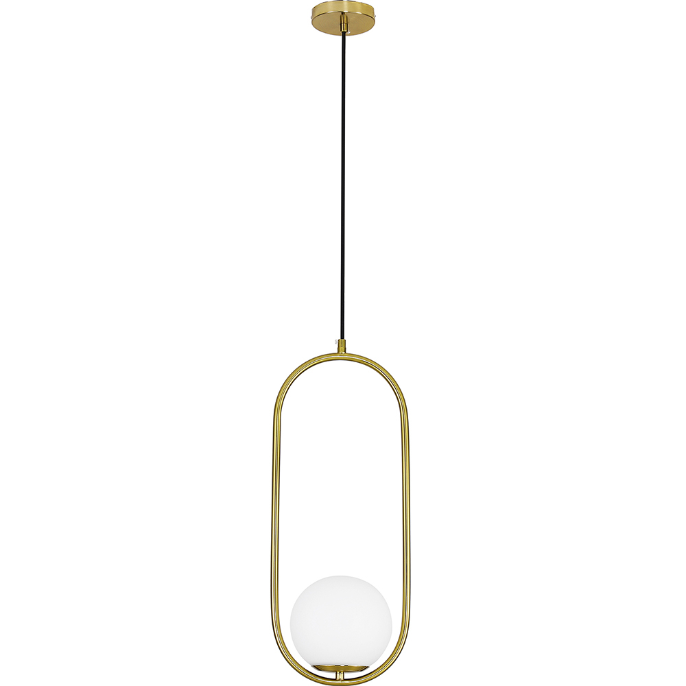  Buy Lucille Hanging Lamp - Metal and Glass Gold 59624 - in the UK