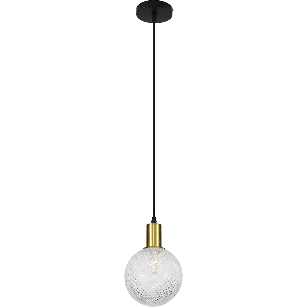  Buy Pauline Hanging Lamp - Metal and Glass Transparent 59662 - in the UK