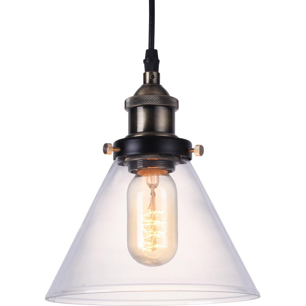  Buy Edison Large Crystal Lampshade Pendant Lamp - Carbon Steel Bronze 50875 - in the UK