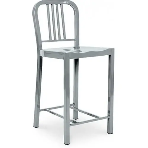  Buy Bruno Stool - Medium - 60cm Silver 58382 - in the UK