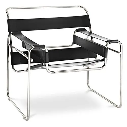  Buy Vasyl Chair - Premium Leather Black 16816 - in the UK