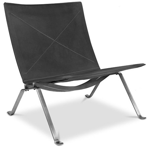  Buy PY22 Lounge Chair - Premium Leather Black 16827 - in the UK