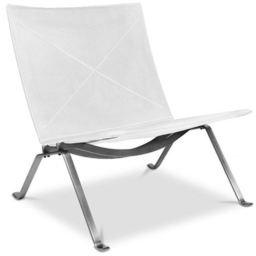  Buy PY22 Lounge Chair - Premium Leather White 16827 - in the UK